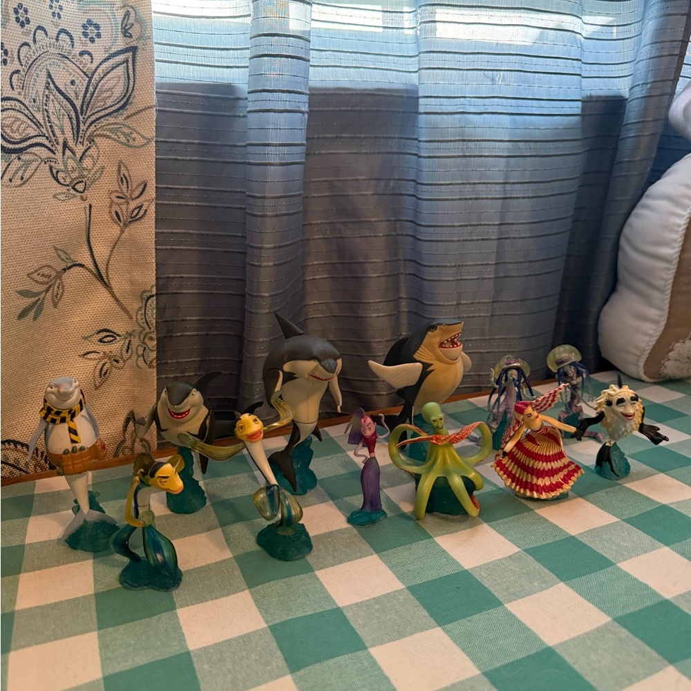 Shark Tale 2004 Hasbro Figure Lot – 12 Characters – DreamWorks Movie Toys – Rare